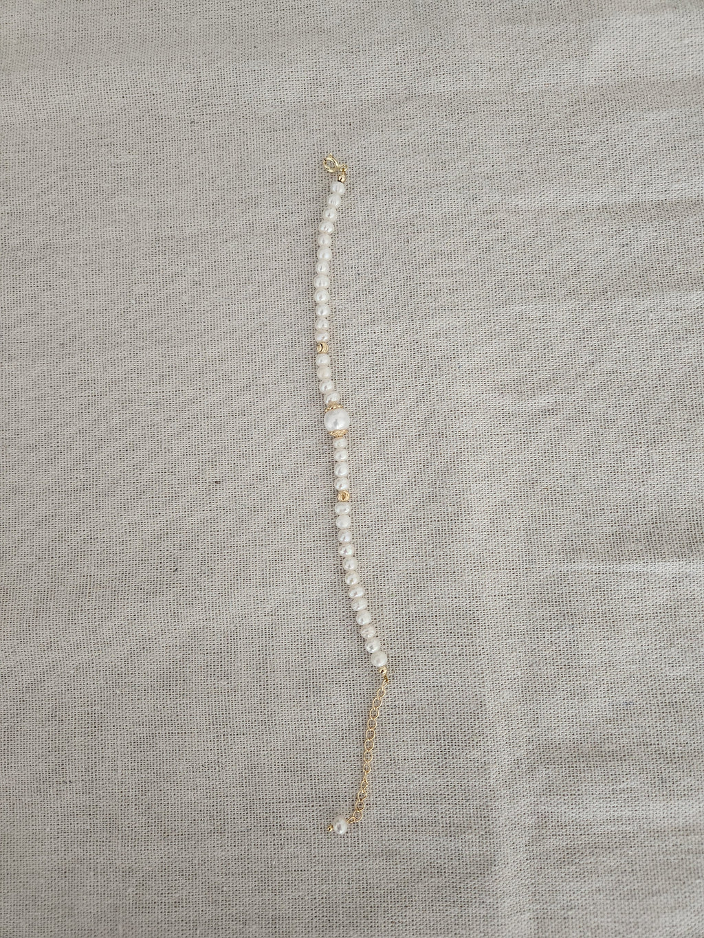Pulsera de Perlas de Agua Dulce en Plata Reciclada – Joyería de Segunda Llama