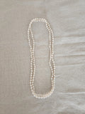 Collar vintage de perlas anudadas a mano – 120 cm