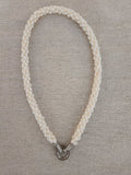 Collar de Perlas de Arroz con Plata Reciclada y Circonitas – Joyería de Segunda Llama