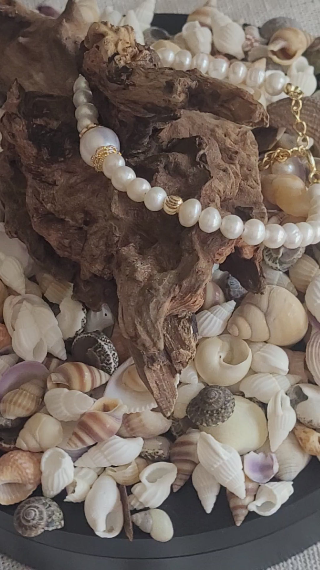 Pulsera de Perlas de Agua Dulce en Plata Reciclada – Joyería de Segunda Llama