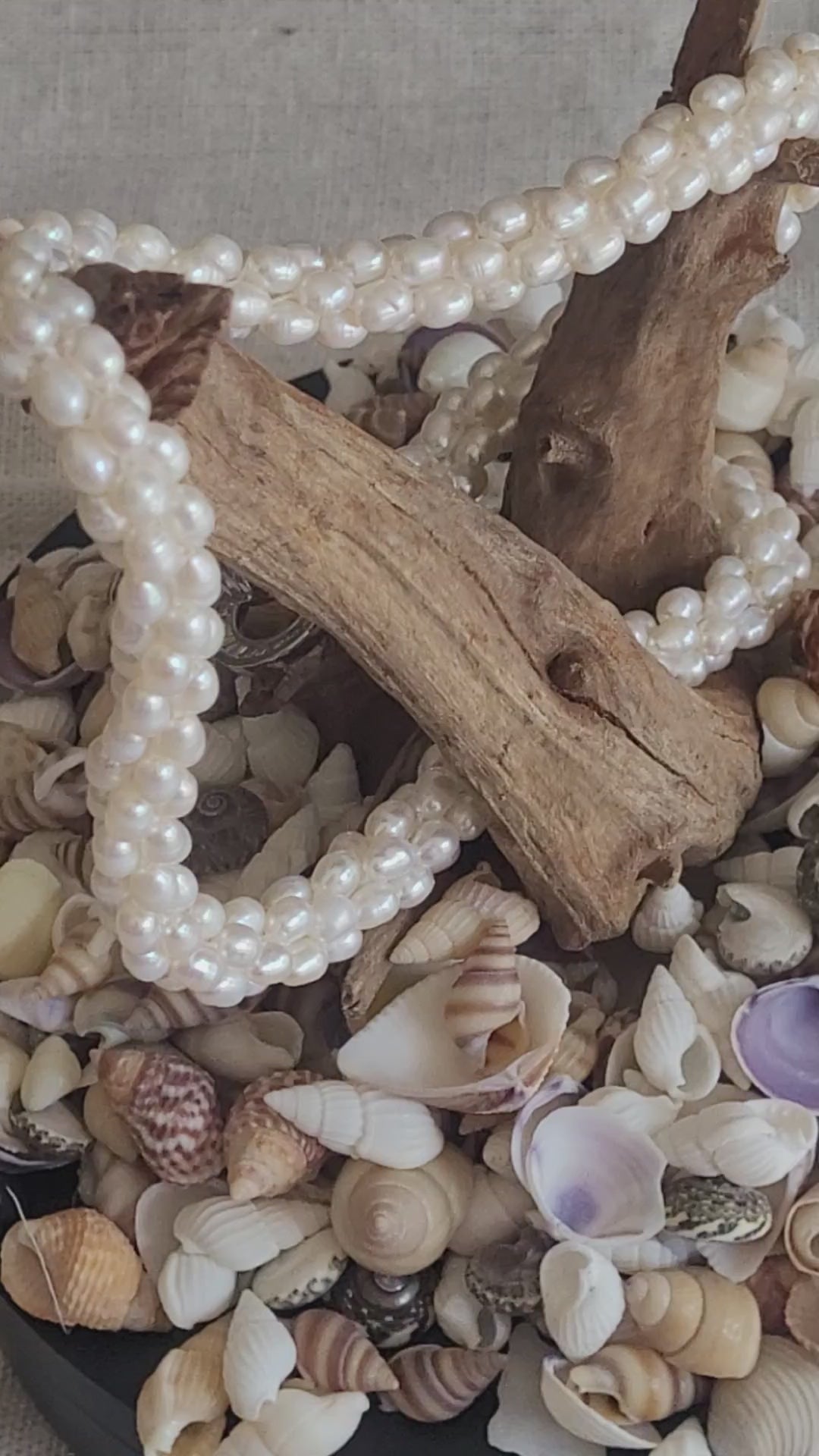 Collar de Perlas de Arroz con Plata Reciclada y Circonitas – Joyería de Segunda Llama