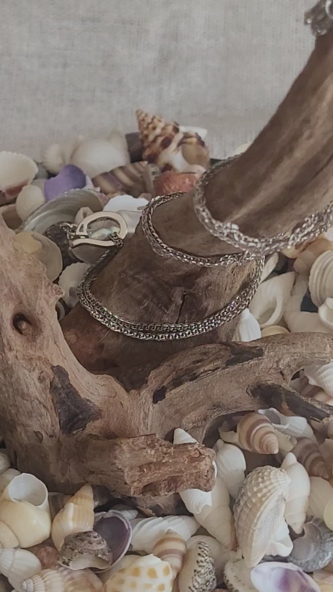 Joyaira de Segunda Llama: Collar de Perla Barroca en Plata Reciclada (40 cm)